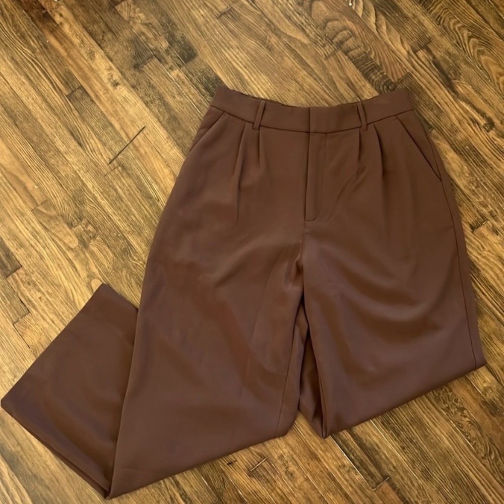 Women’s Abercrombie Brown Wide Leg Pant Size Large